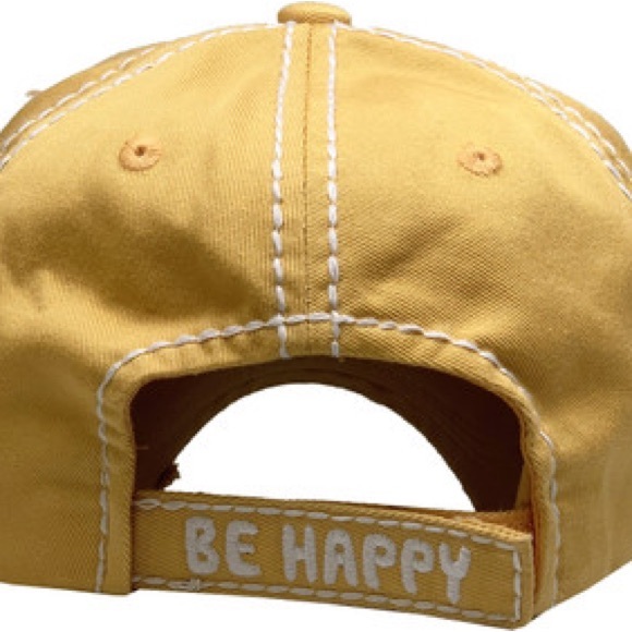 BEe HAPPY Distressed Vintage Baseball Cap - Picture 6 of 8